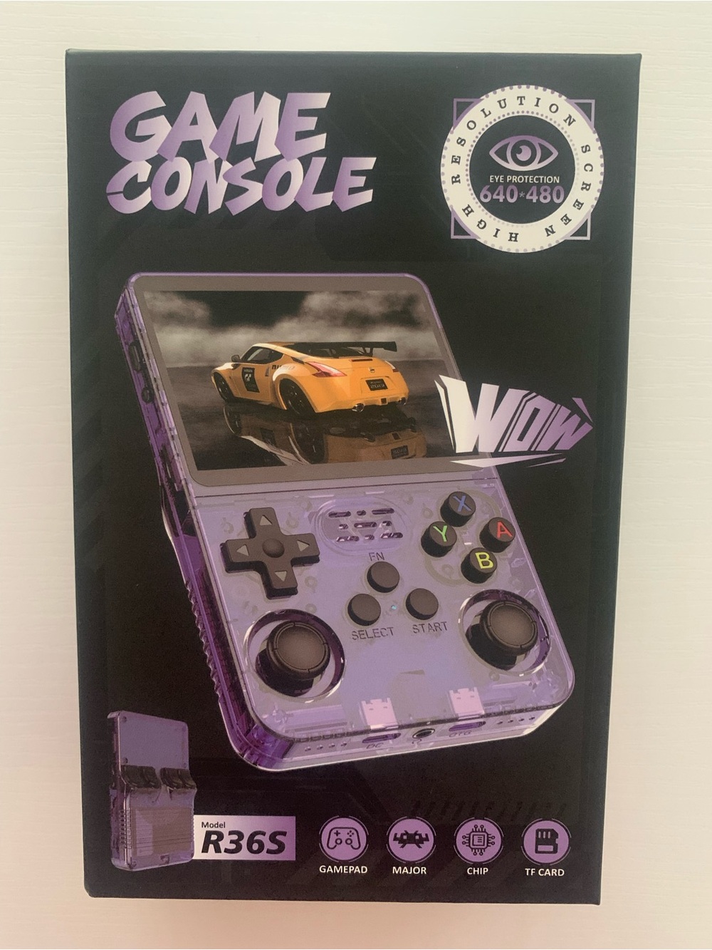 Black Handheld Game Console R36S - Portable Retro Gaming